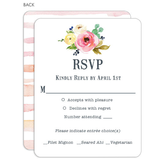 Rose Bunch Response Cards